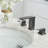 8 In. Waterfall Widespread 2-Handle 3 Holes Bathroom Faucet-107556577