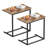 20.5'' End Table Set of 2, C-Shaped Side Table, Snack Tray & Nightstand for Small Space, Space-Saving Accent Table for Couch Sofa, Living Room, Bedroom, Bedside, Recliner, Balcony-248126201