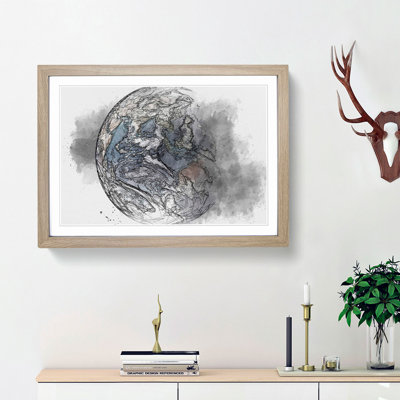 Beautiful View of Earth in Abstract - Picture Frame Graphic Art Print
