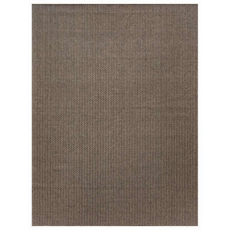 Cantara Chevron Indoor/Outdoor Area Rug, Brown, Rectangle 5'3" x 7'