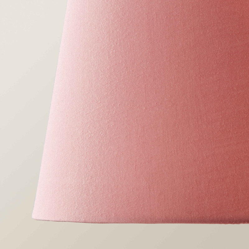 Syaira Cotton Cone Lamp Shade ( Slip-On ), 16cm H x 26cm W x 26cm D, Pink
