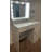 Vanity Desk With Mirror & Light, Large Drawer Three Level Storage Dresser, 3 Lighting Modes Adjustable Brightness, Bedroom Dressing Table(White)-662127192