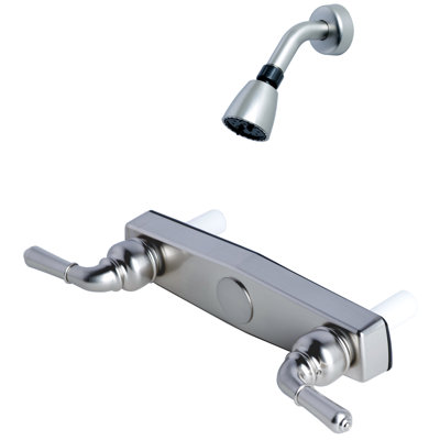 Robinet de robinet de baignoire et douche à double poignée non métallique mobile home