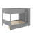 Full Over Full Bunk Bed With Drawers And Cabinet-837360682