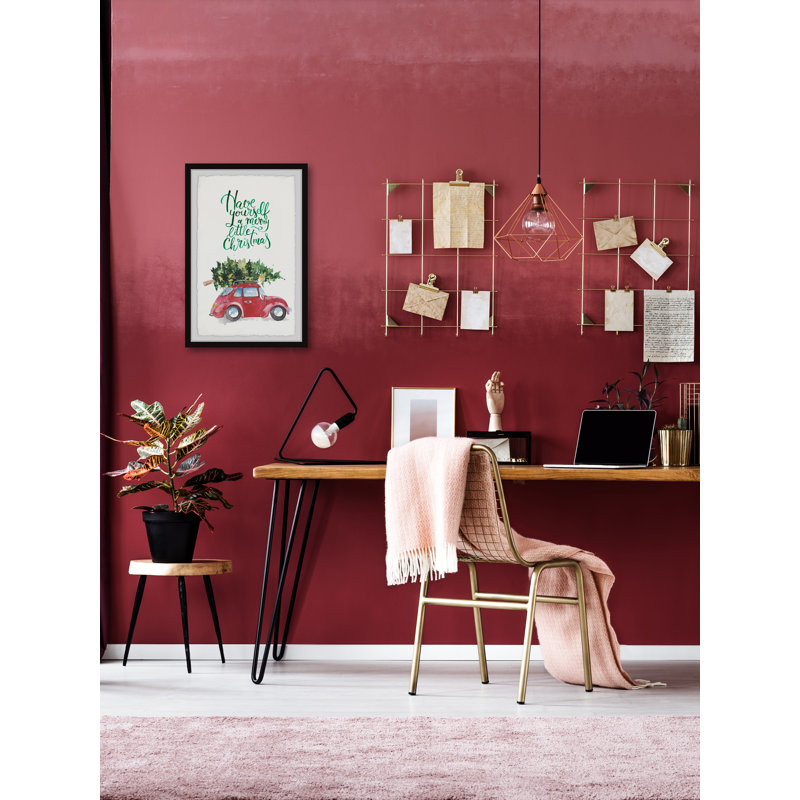 A Merry Little Christmas - Single Picture Frame Print, 45cm H x 38cm W x 3.81cm D