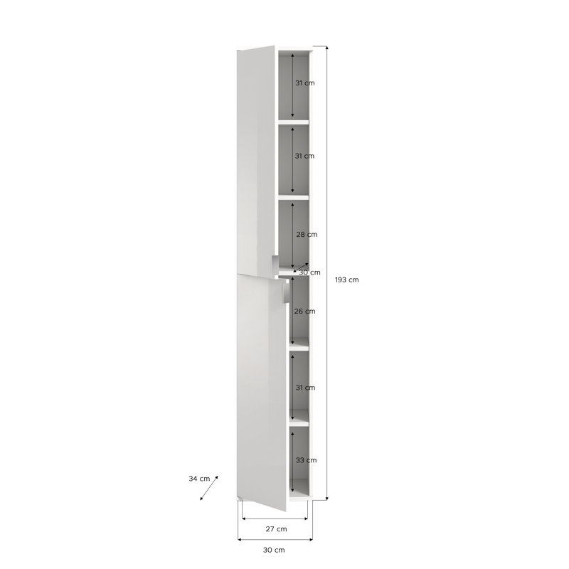Hammitt 1 Door Wardrobe