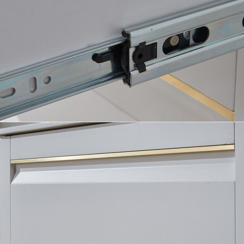 Ensemble de meuble-lavabo mural simple 30 po Danube, Blanc
