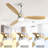 Low Profile 52 Inch Integrated LED Ceiling Fan With Light Kit And Remote Control For Living Room