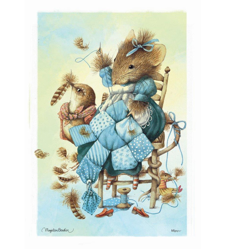 Vera the Mouse and the Sewing Quilt' Print