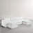 Boneless 6 - Piece Upholstered Chenille Modular Sectional Sofa with Removable Ottoman– Fully Compressed, No Assembly Required-293260421