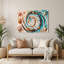 Art mural blanc en métal Coastal Starfish Collection-263379352