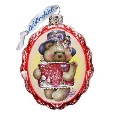 3'' Handmade Glass Animals Holiday Shaped Ornament