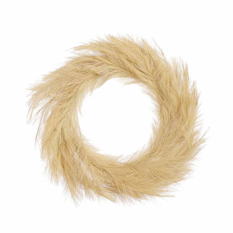 Alveria Poly 13cm Wreath, Yellow