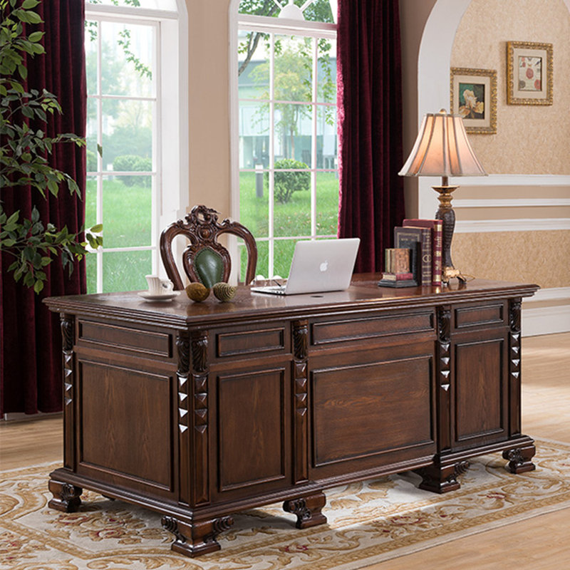 American country style desk and chair set