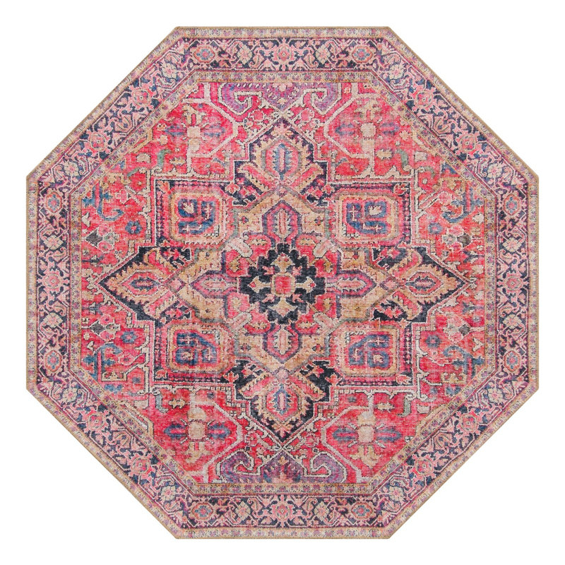 Prague Chenille Oriental Indoor Rug, Octagon 5'1"