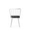 Ensemble de chaises élégantes (2 pièces), noir et blanc moderne, 16,9 po x 32,3 po x 16,5 po | Structure 100% métal avec velours et siège revêtu de mélamine | Conception confortable, capacité de 385 lb, idéale pour la salle à manger et les espaces contemporains-943405807-943405803-975696557
