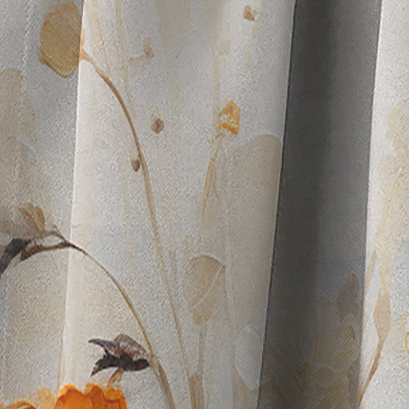 Gaener - Rideau occultant floral cerisier en fleurs - 1 panneau, L 52 po x L 95 po
