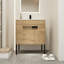 Meuble-lavabo de 30 pouces avec lavabo, meuble-lavabo autoportant ou flottant