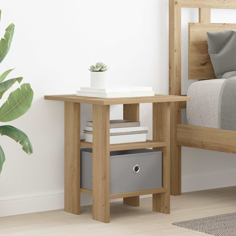41cm W Manufactured Wood Bedside Table