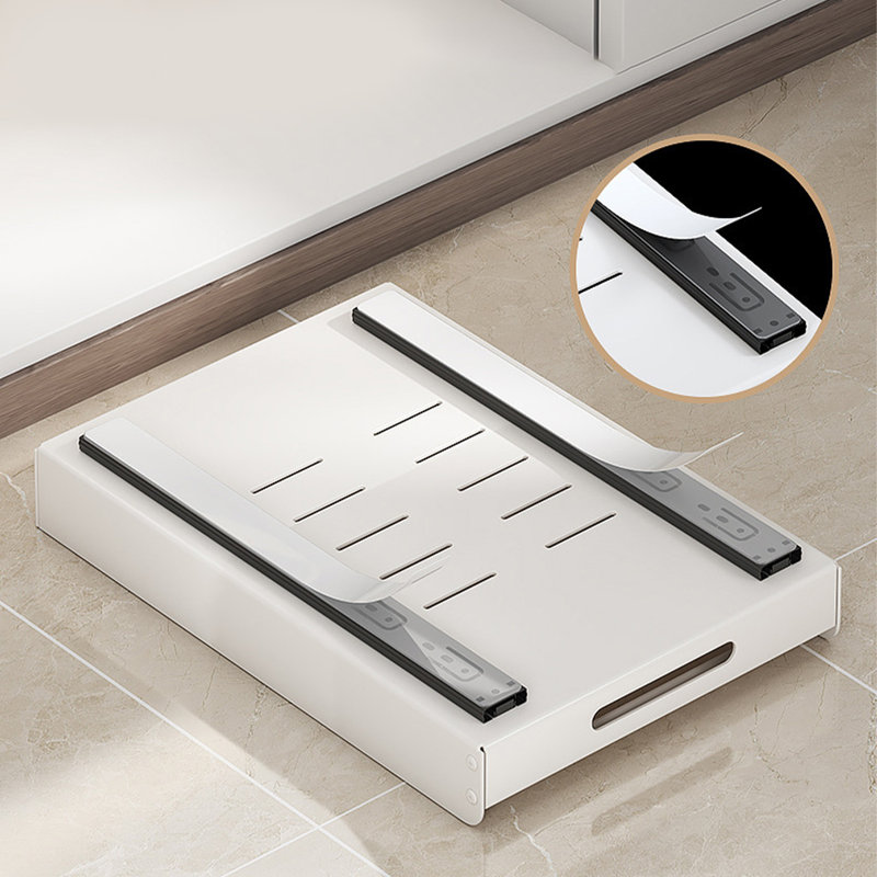Pull Out Cabinet Organizer Sturdy Carbon Steel Adhesive Slide Out Cabinet Drawer Pull Out Shelf
