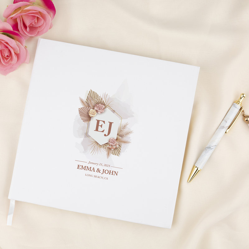 Livre d'or de mariage personnalisé