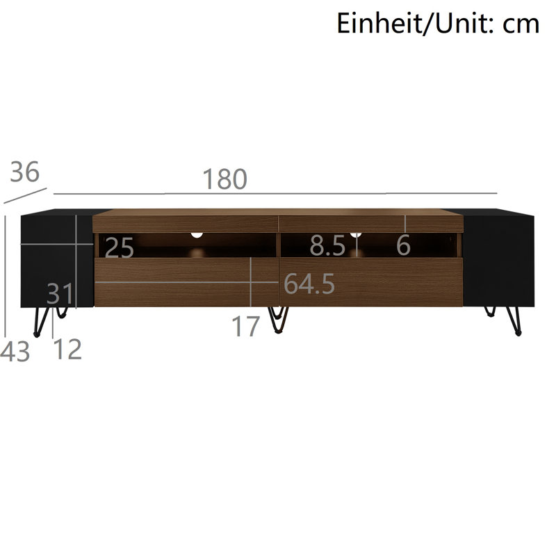 Unfinished TV Stand for TVs up to 75"