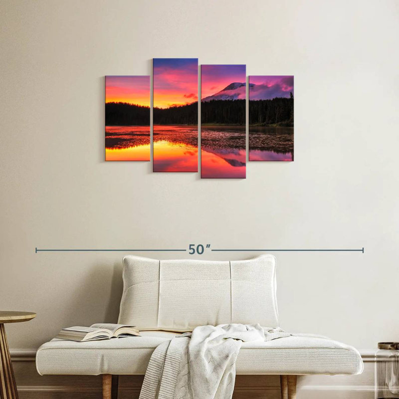 Mont Rainier Sunset Glow, 22" H x 36" W