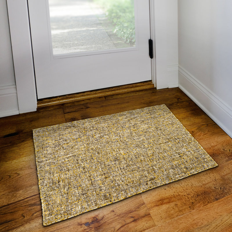 Addison Winslow Active Solid Gold Rug, Rectangle 2' x 3'