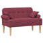 Loveseat with Button Tufted Fabric Loveseat Bench