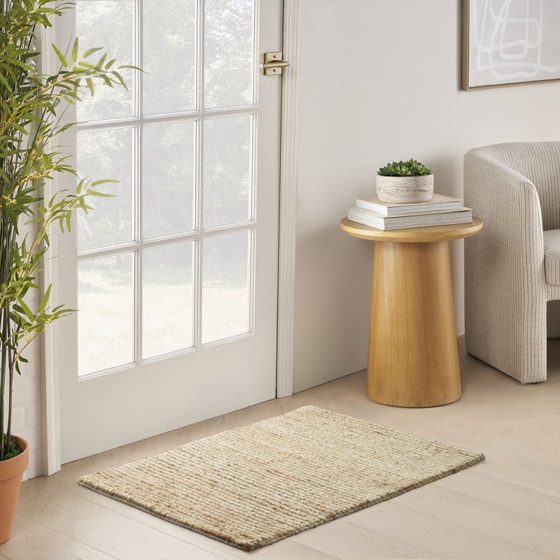 DKNY Pure Cord 2' x 3' Ivory Natural Modern Indoor Rug, Rectangle 2' x 3', Ivory Natural