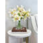 Orchid Arrangement in Mirrored Glass Vase