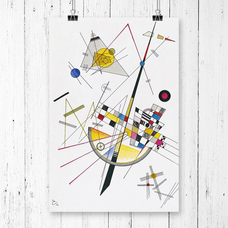 Wassily Kandinski Abstract - Frameless Print, 59.4cm H x 42cm W