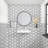 Perpetuo 8" x 9" Glazed Porcelain Hexagon Decorative Accent Wall Tile-71440869