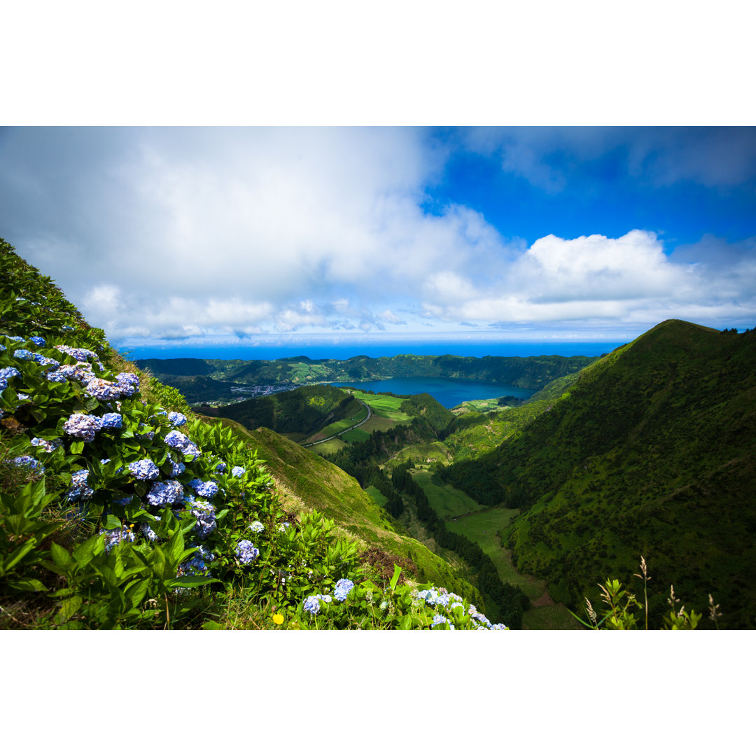 See von Sete Cidades von Zodebala - Druck