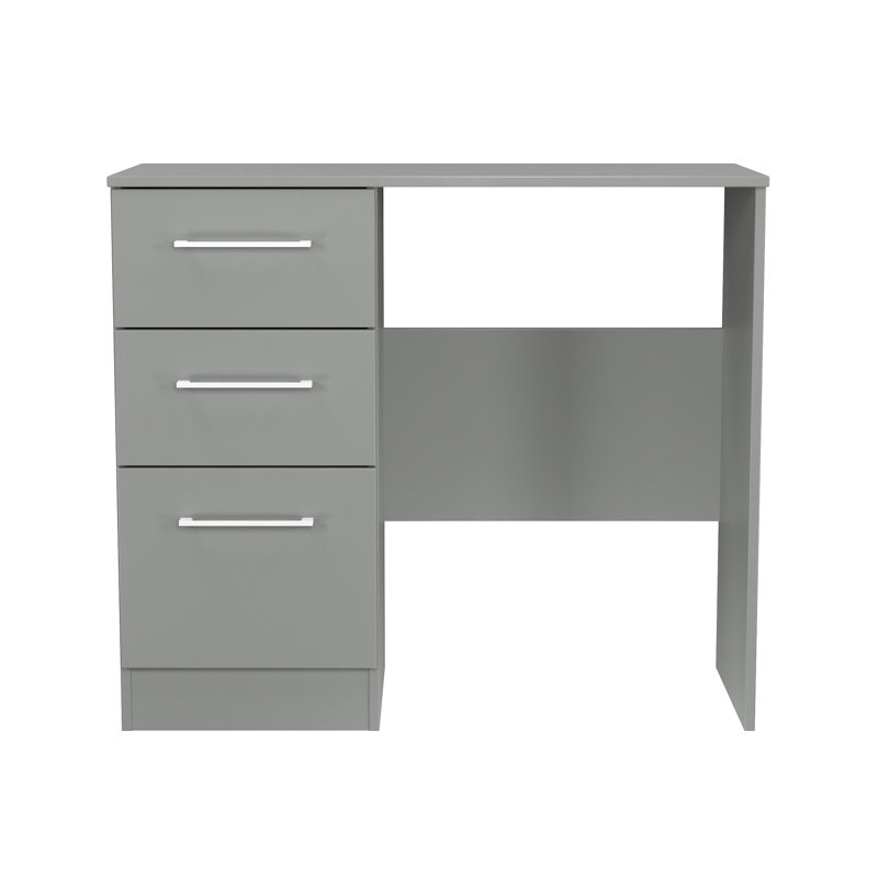 Talhaa 3 Drawer Vanity (Ready Assembled), Uniform Grey/Dusk Grey