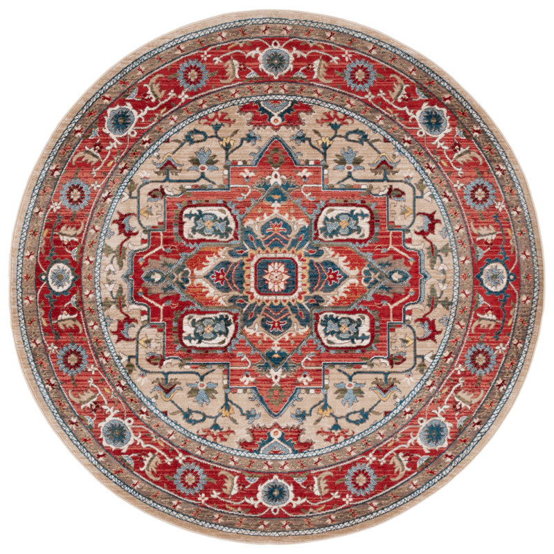 Lauren Ralph Lauren Quentin Performance Oriental Rug, Round 6'7"