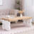 Wood Coffee Table – 47" Rectangular Table