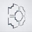 Panneaux de plafond décoratifs en acrylique 66, l 66 7/8 po x H 66 7/8 po x T 1/8 po, gris foncé Bradley-497600097-497600122