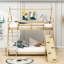 Lit superposé simple au dessus d'un grand lit Muthiani Kids-1662028574