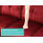 3-Piece Red Flannel And Pvc Modular Sectional Sofa-1547622012