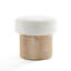 Repose-pieds moderne avec rangement blanc 15,8 "H