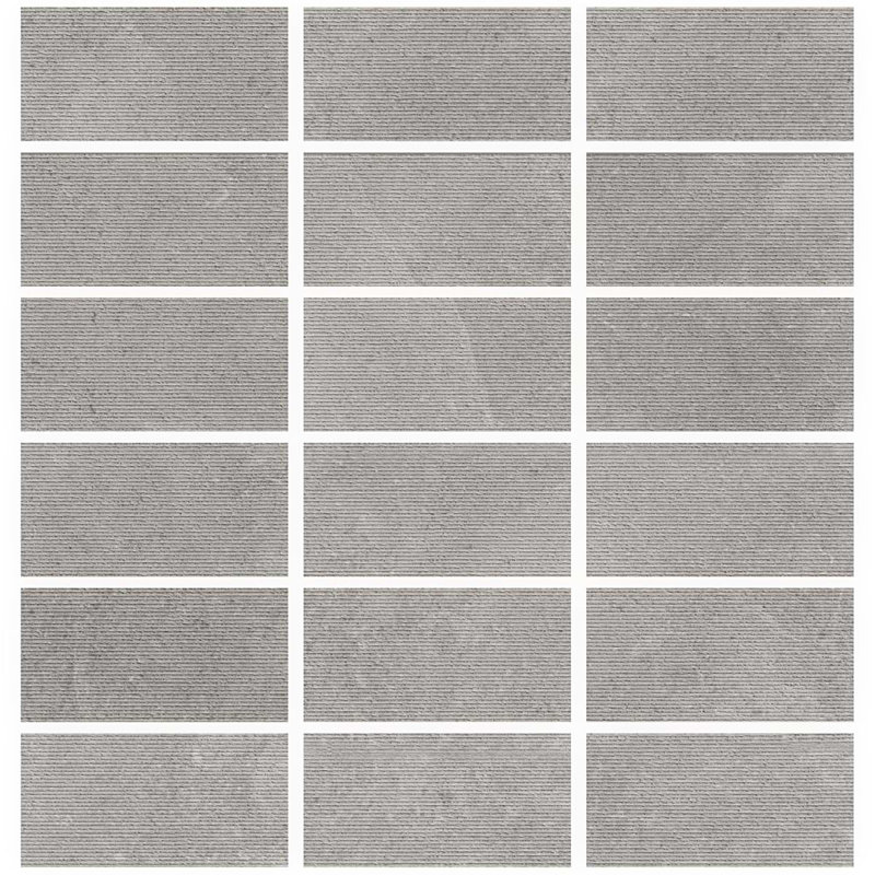 New Rock Fumo Gray 12X24 Chiseled Porcelain Tile, Fumo Light Gray