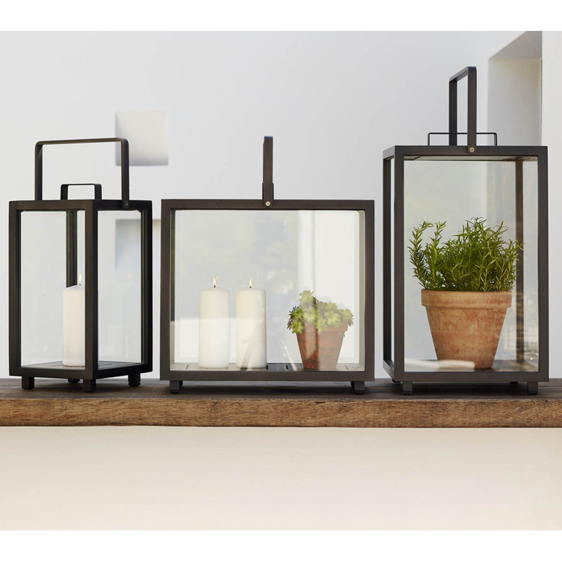 Lighthouse 16.6" Aluminum/Glass Floor Lantern