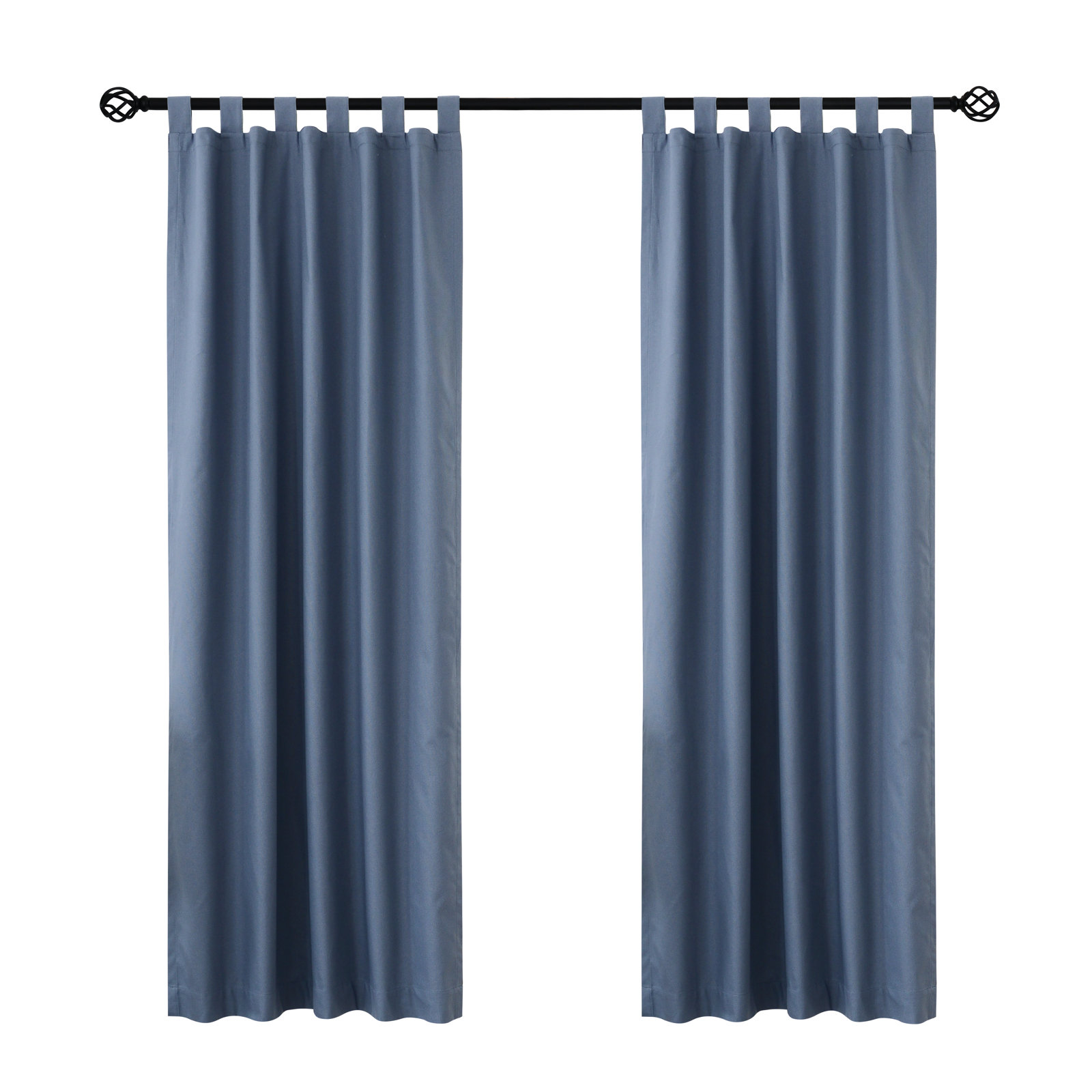 Mcgowen Room Darkening Cotton Curtain Panel, Blue, 40" W X 72" L
