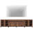 4 In 1 TV Stand For Tvs Up To 120 Inches, Modern Entertainment Center With Glass Doors And Metal Legs, TV Console With Adjustable Shelf For Living Room, Bedroom-866222421