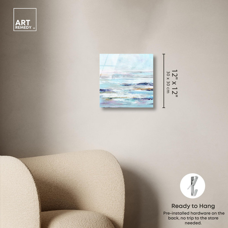 Décoration murale côtière Morning Breeze II par Art Remedy, H 12 po x l 12 po