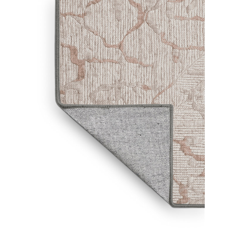 Machine Washable Gray Area Rug, Rectangle 5' x 8'