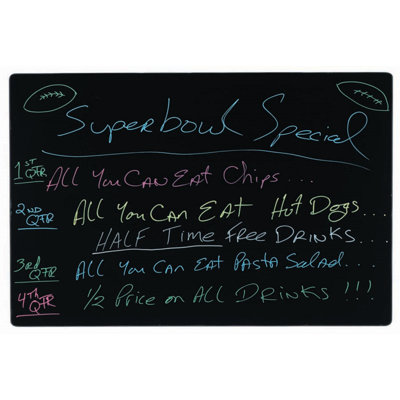 AARCO No Neon Markerboard Chalkboard