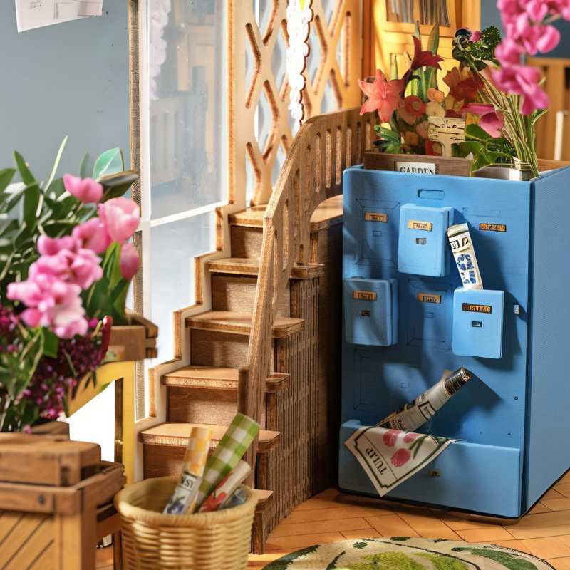 Bricolage 3D Book Nook Kit Flower House - 176 pièces