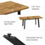 Ensemble de salle à manger de cuisine moderne 7 pièces, table de salle à manger extensible de 47,1 po à 63,1 po avec 6 chaises rembourrées -1799122814